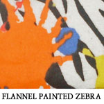 Flannel Painted Zebra
