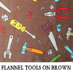 Flannel Tools on Brown