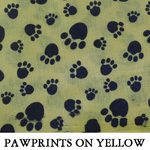 Pawprints on Yellow