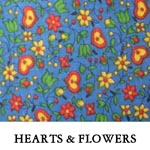 Hearts & Flowers 1 Extra Small, 5 Small 2 Medium