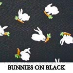 Bunnies on Black
