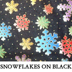 Snowflakes on Black