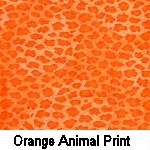Orange Animal Print