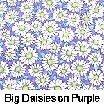 Big Daisies on Purple