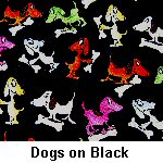 Dogs on Black
