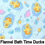 Flannel Bath Time Ducks