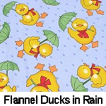 Flannel Ducks in Rain