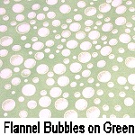 Flannel Bubbles on Green