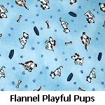 Flannel Playful Pups