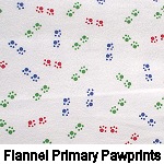 Flannel Primary Pawprints