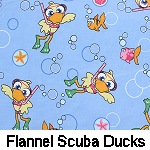 Flannel Scuba Ducks