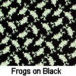 Frogs on Black