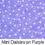 Mini Daisies on Purple