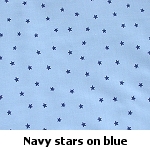 navy stars on blue