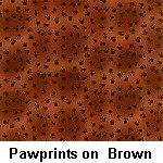 Pawprints on Brown