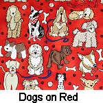 Dogs on Red