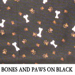 Bones and Paws on Black