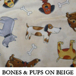 Bones & Pups on Beige