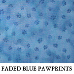 Faded Blue Pawprints