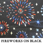 Fireworks on Black