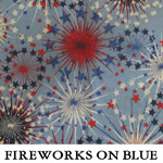 Fireworks on Blue