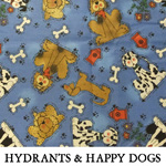 Hydrants & Happy Dogs..ONE XL