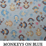 Monkeys on Blue