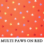 Multi Paws on Red