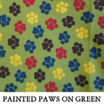 Painted Paws on Green