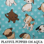 Playful Puppies on Aqua