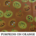 Pumpkins on Orange