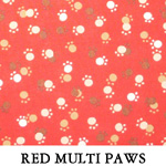 Red Multi Paws