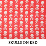 Skulls on Red