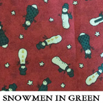 Snowmen in Green