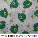 St Patrick Hats on White
