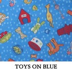 Toys on Blue