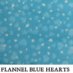 Flannel Blue Hearts