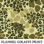 Flannel Giraffe Print