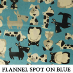 Flannel Spot on Blue