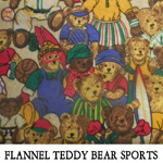 Flannel Teddy Bear Sports