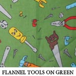 Flannel Tools on Green
