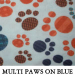 Multi Paws on Blue