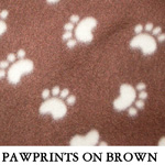 Pawprints on Brown
