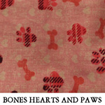 Bones Hearts & paws..ONE Medium..ONE Large