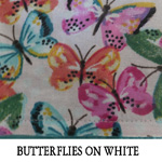 Butterflies on White..ONE Small