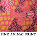 Pink Animal Print..ONE Large