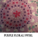 Purple Floral Swirl..ONE Extra Small