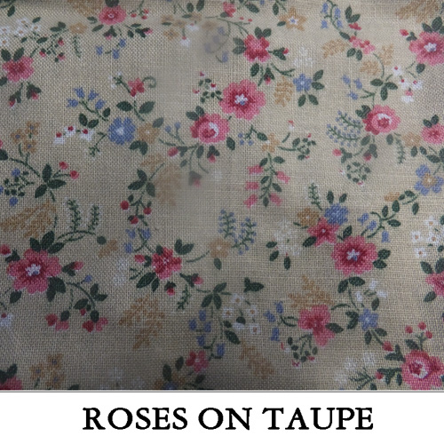 Roses on Taupe..ONE Large