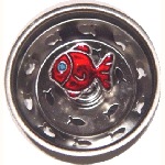 Red Fish Sink Strainer