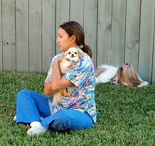 Jennifer & Doodles, Paxton in back